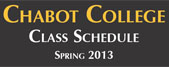 Spring 2013 Class Schedule