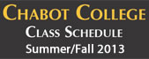 Summer/Fall 2013 Class Schedule