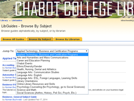 Chabot Library's Subject Guides