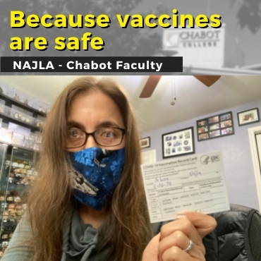 because vaccines are safe. By Najla