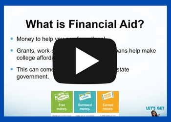 watch the financial aid video